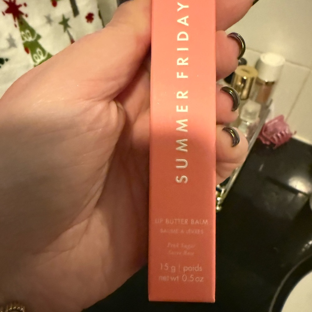 Summer Fridays Lip Balm in Coral Packaging